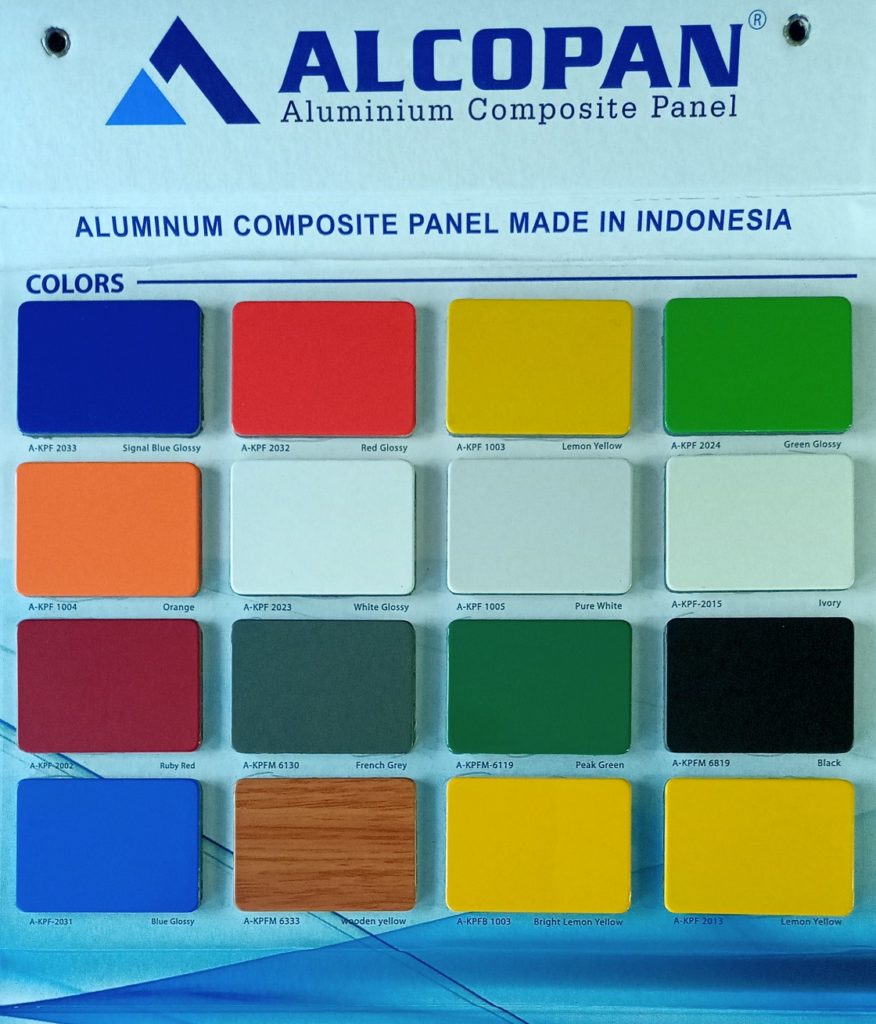 acp color, Aluminium composite panel,Pemasangan ACP